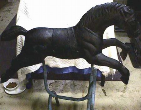 Starlite Drive-In Theatre - Horse From Playground (newer photo)